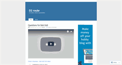 Desktop Screenshot of d2route.wordpress.com