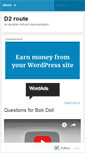 Mobile Screenshot of d2route.wordpress.com