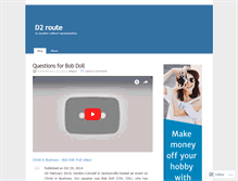 Tablet Screenshot of d2route.wordpress.com