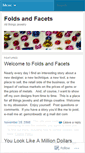 Mobile Screenshot of foldsandfacets.wordpress.com