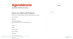 Desktop Screenshot of agendatronix.wordpress.com