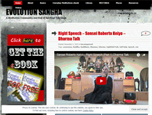 Tablet Screenshot of evolutionsangha.wordpress.com