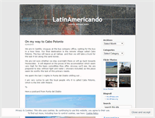 Tablet Screenshot of latinamericando.wordpress.com
