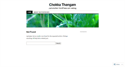 Desktop Screenshot of chokkathangam.wordpress.com