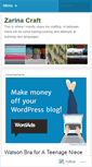 Mobile Screenshot of concerningzarina.wordpress.com