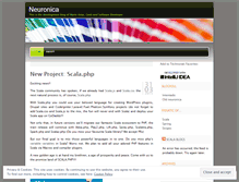 Tablet Screenshot of neuronica.wordpress.com