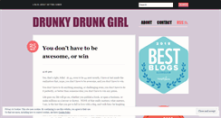 Desktop Screenshot of drunkydrunkgirl.wordpress.com