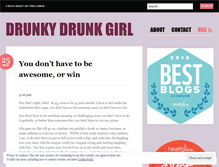 Tablet Screenshot of drunkydrunkgirl.wordpress.com