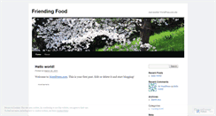 Desktop Screenshot of friendingfood.wordpress.com