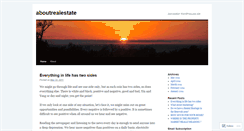 Desktop Screenshot of aboutreal.wordpress.com