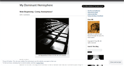 Desktop Screenshot of mydominanthemisphere.wordpress.com