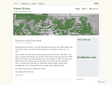 Tablet Screenshot of foodjunta.wordpress.com