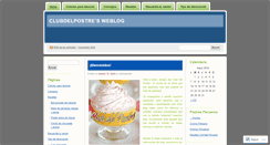 Desktop Screenshot of clubdelpostre.wordpress.com