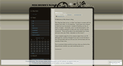 Desktop Screenshot of missabrown.wordpress.com