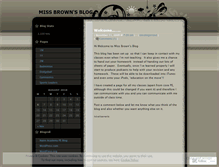 Tablet Screenshot of missabrown.wordpress.com