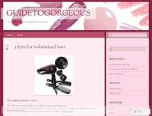 Tablet Screenshot of guidetogorgeous.wordpress.com