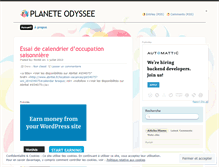 Tablet Screenshot of planeteodyssee.wordpress.com