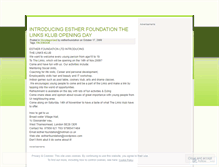 Tablet Screenshot of estherfoundation.wordpress.com