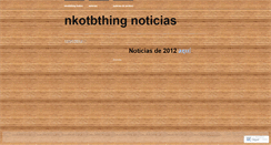 Desktop Screenshot of nkotbthingnoticias.wordpress.com