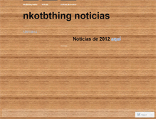 Tablet Screenshot of nkotbthingnoticias.wordpress.com