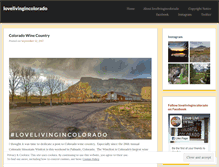 Tablet Screenshot of lovelivingincolorado.wordpress.com