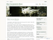 Tablet Screenshot of mrscolorsmith.wordpress.com