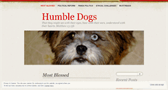 Desktop Screenshot of humbledogs.wordpress.com