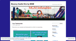 Desktop Screenshot of mgminflatables.wordpress.com