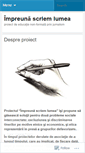 Mobile Screenshot of impreunascriemlumea.wordpress.com
