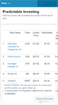 Mobile Screenshot of predictableinvesting.wordpress.com