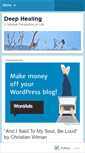 Mobile Screenshot of deephealing.wordpress.com