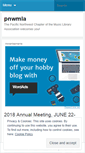 Mobile Screenshot of pnwmla.wordpress.com