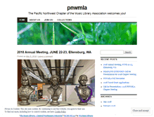 Tablet Screenshot of pnwmla.wordpress.com