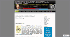 Desktop Screenshot of burmeisterancestry.wordpress.com