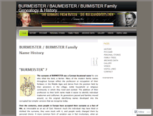 Tablet Screenshot of burmeisterancestry.wordpress.com