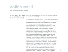 Tablet Screenshot of colinrussell.wordpress.com