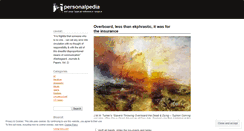Desktop Screenshot of personalpedia.wordpress.com