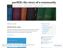 Tablet Screenshot of parsee.wordpress.com