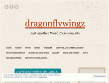 Tablet Screenshot of dragonflywingz.wordpress.com