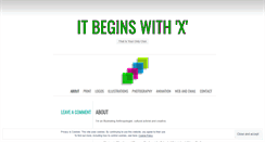 Desktop Screenshot of itbeginswithx.wordpress.com