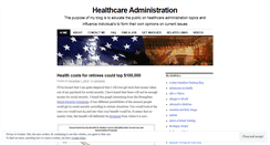 Desktop Screenshot of healthcareadmin.wordpress.com