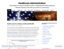Tablet Screenshot of healthcareadmin.wordpress.com