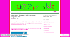 Desktop Screenshot of cheekykidz.wordpress.com