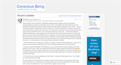 Desktop Screenshot of consciousbeing.wordpress.com