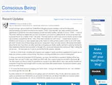 Tablet Screenshot of consciousbeing.wordpress.com