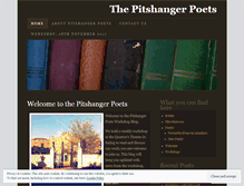 Tablet Screenshot of pitshangerpoets.wordpress.com