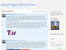 Tablet Screenshot of makcikhajjahsittalwuzara.wordpress.com