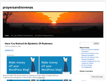 Tablet Screenshot of prayersandnovenas.wordpress.com