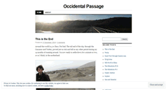 Desktop Screenshot of occidentalpassage.wordpress.com