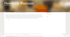 Desktop Screenshot of hendrickwarman.wordpress.com